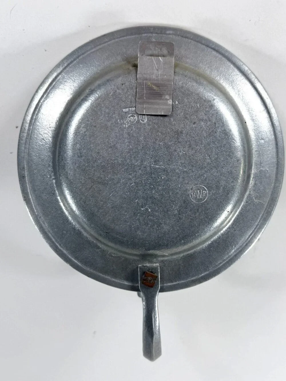 Vintage Wilton Armetale RWP Candle Plate Sconce RWP Marked Aluminum Alloy 8
